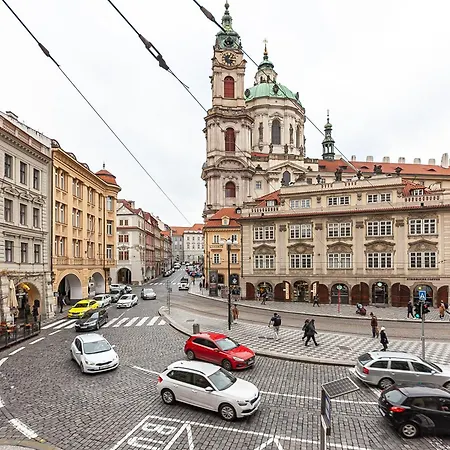 Royal By Charles Bridge View Of Saint Nicholas Church